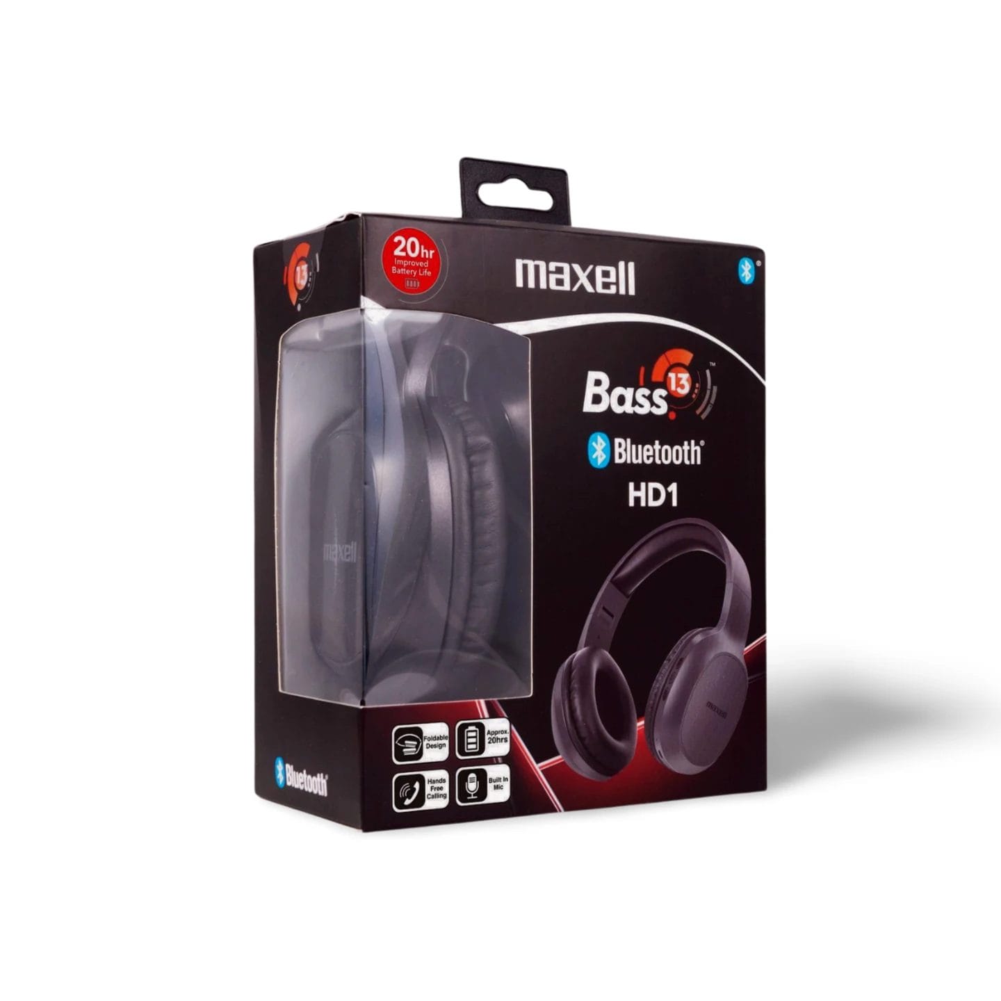 Maxell Bluetooth Headphone Bass13 - HD1 kleur zwart